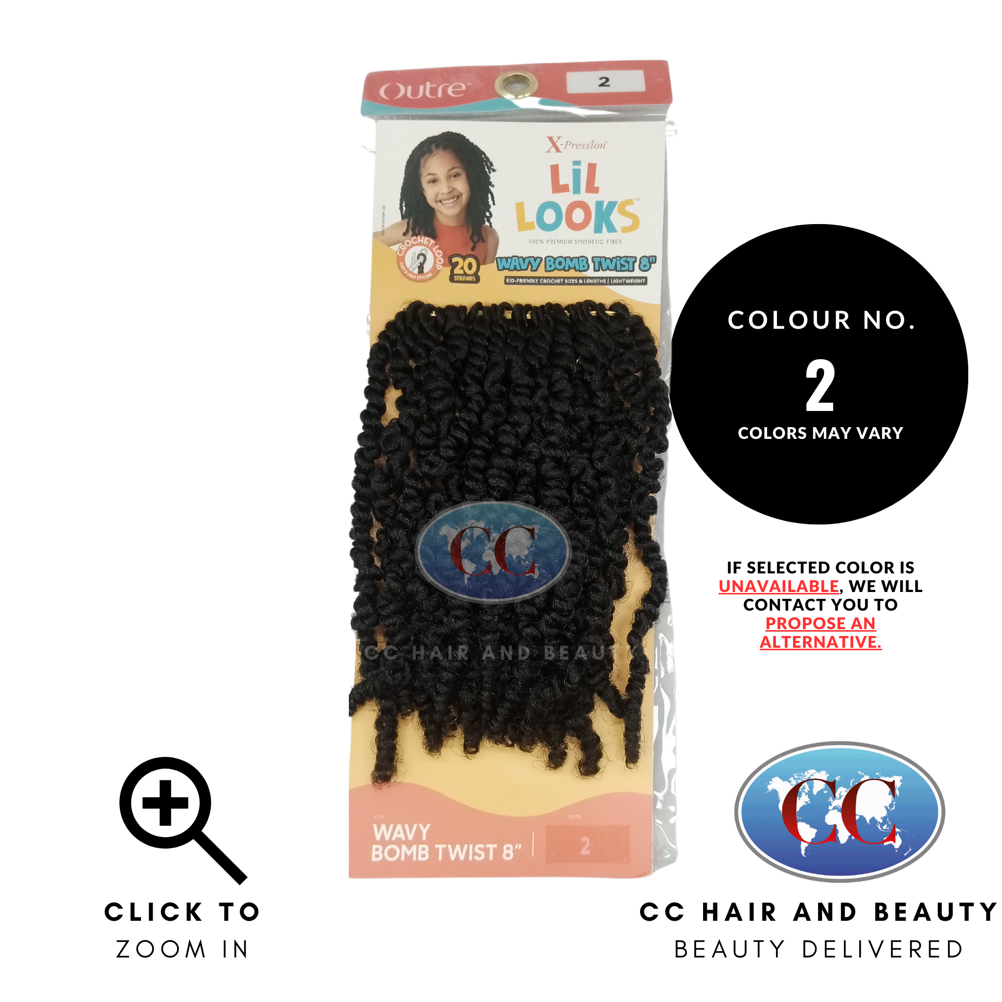 Outre X Pression Lil looks Wavy Bomb Twist 8 "-Colour 2