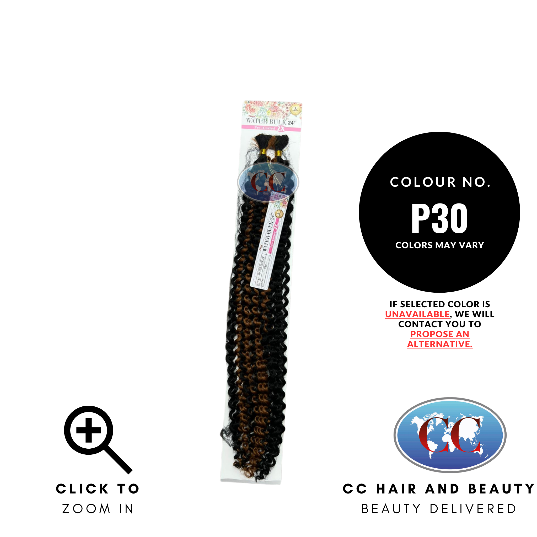 Smart Braid Pre-Curled - Water Bulk 24"