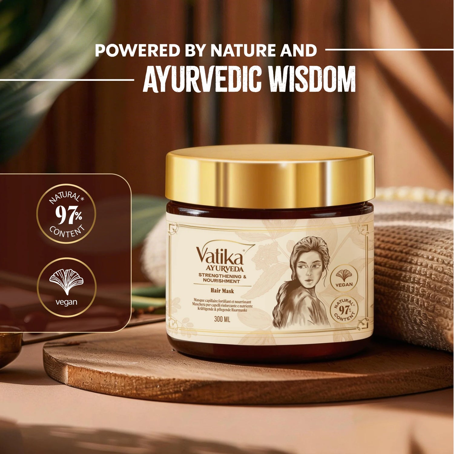 Vatika Ayurveda Strengthening Hair Mask - benefits | CC Hair and Beauty Leeds