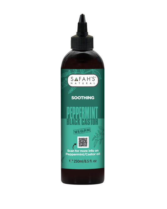 Safahs Natural Jamaican Black Castor & Peppermint Oil 250ml