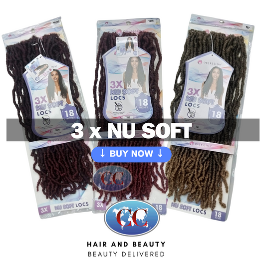 Obsession Long Straight Pre-Loop Crochet Hair - 3X Nu Soft Locs 18"