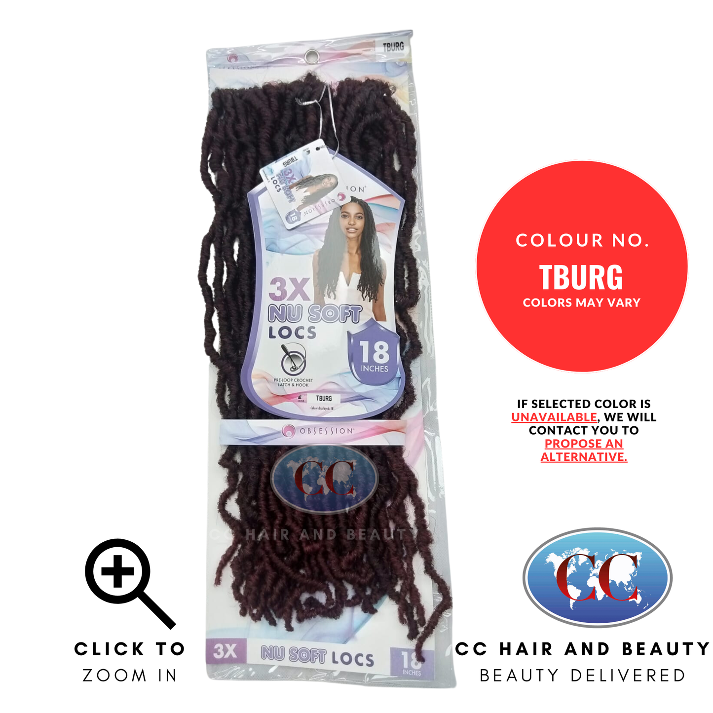 Obsession Long Straight Pre-Loop Crochet Hair - 3X Nu Soft Locs 18"