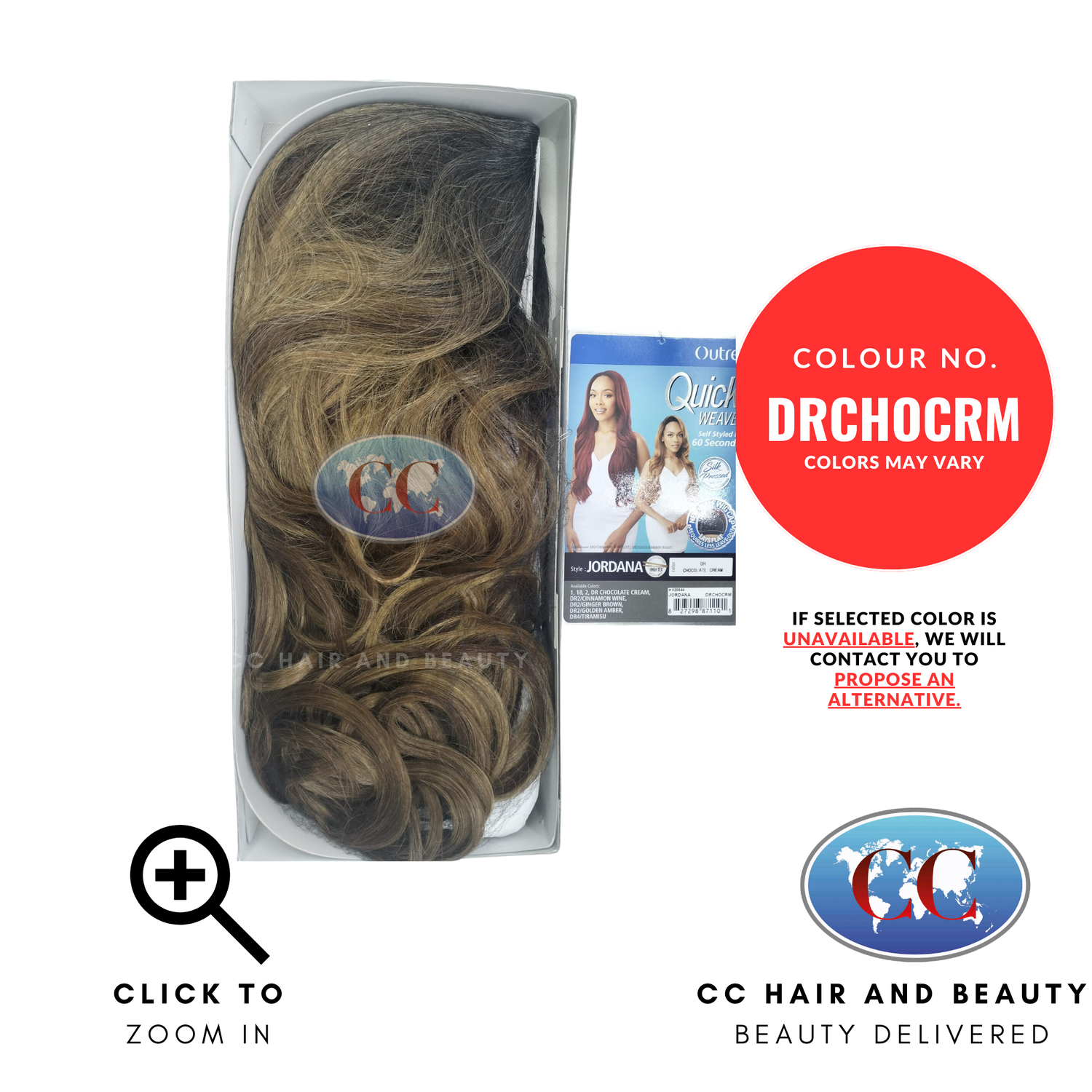 Quick Weave Jordana | Quick synthetic hair range by Outre-Colour DRCHOCRM