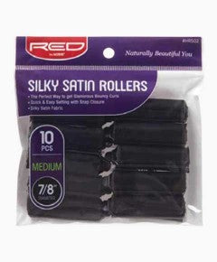 RED by Kiss Silky Satin Rollers medium 7/8 " 10 pcs HRS2