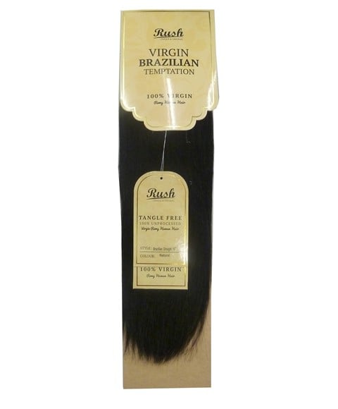 Rush Virgin Brazilian Temptation Human Hair Straight Weave - Natural Color