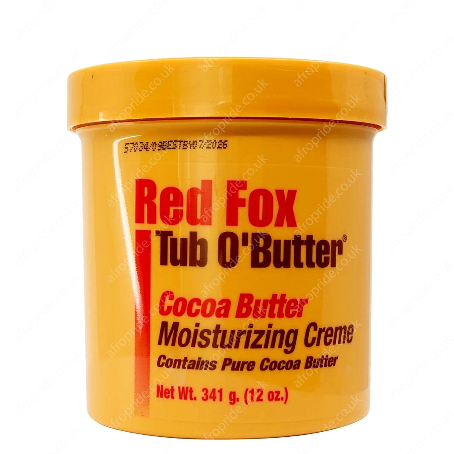 Red Fox Tub O'Butter Cocoa Butter Moisturizing creme- 12oz