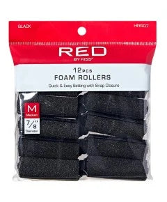 Red By Kiss Foam Rollers 12Pcs 7/8" Medium