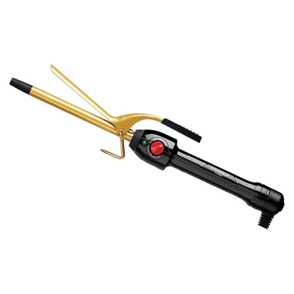 Red by Kiss 3/4" Ceramic Curling Iron CI04NG (gold/black, 3/4 inch barrel)