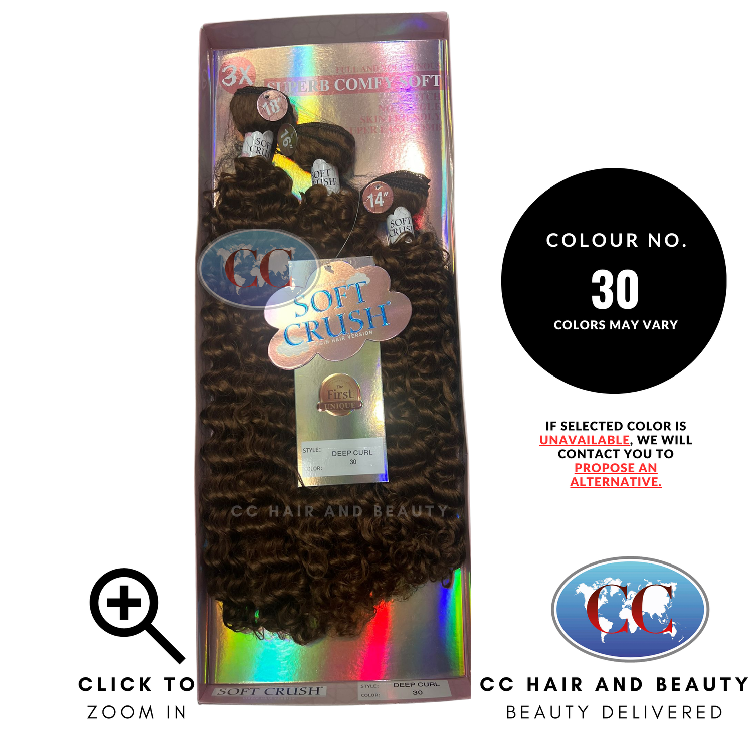 Remy Chaser Soft Crush Deep Curl 3X 14" 16" 18"-30