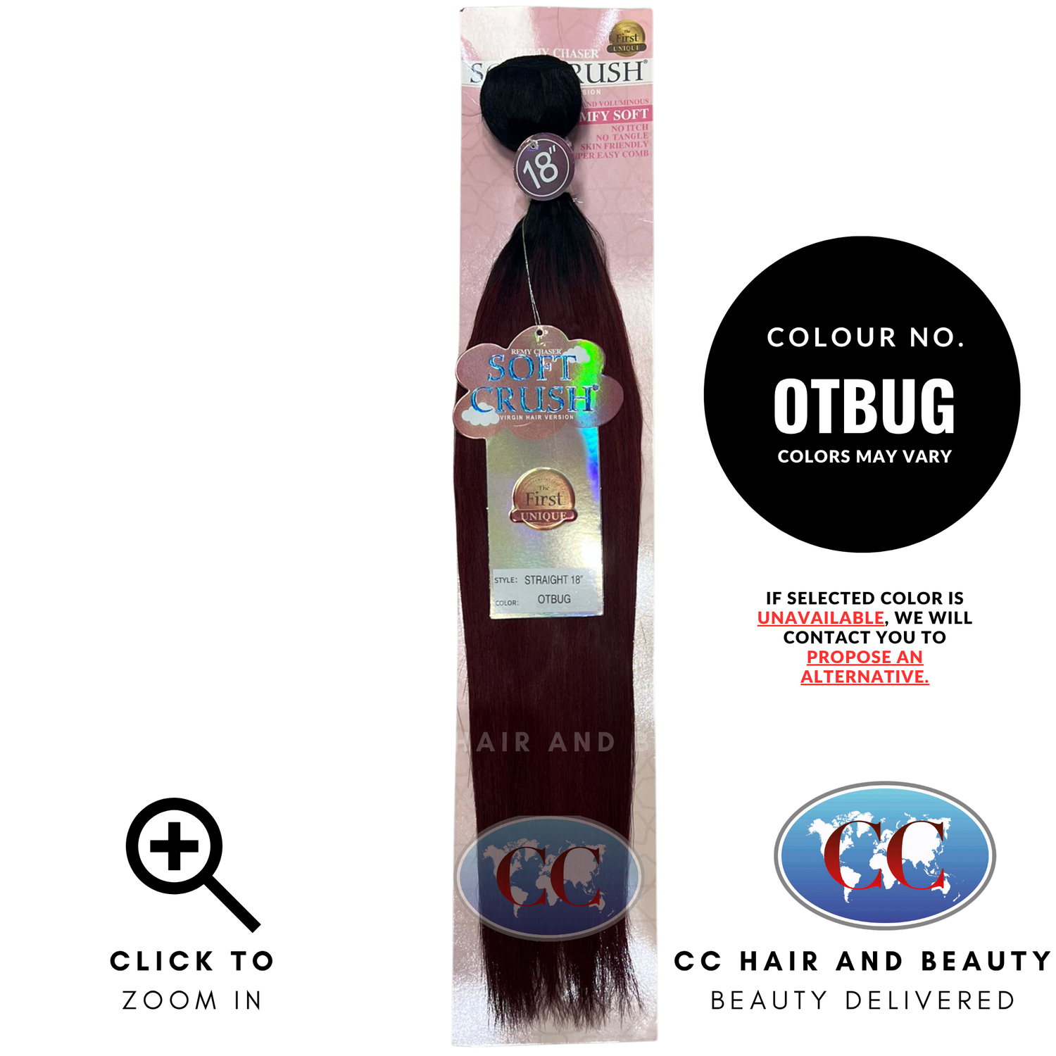 Remy Chaser  Soft Crush  Straight Weave 18"-OTBUG