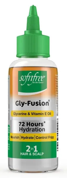 SofnFree Gly Fusion 2 In 1 Hair Oil 72 Hours Hydration Glycerine & Vitmin e Oil 100ml