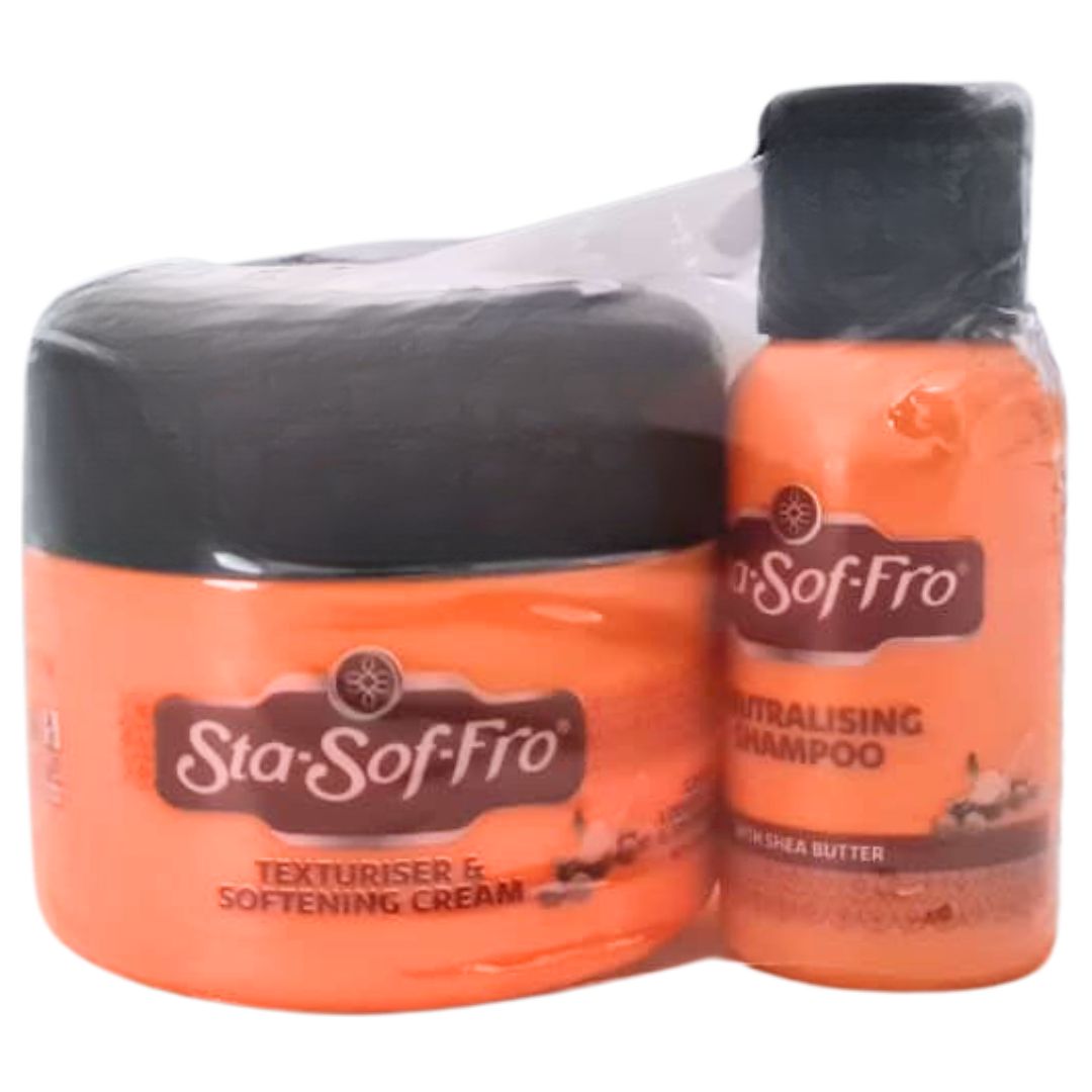 Sta-Sof-Fro Texturiser & softening cream 125ml + Nutralising Shampoo 50ml