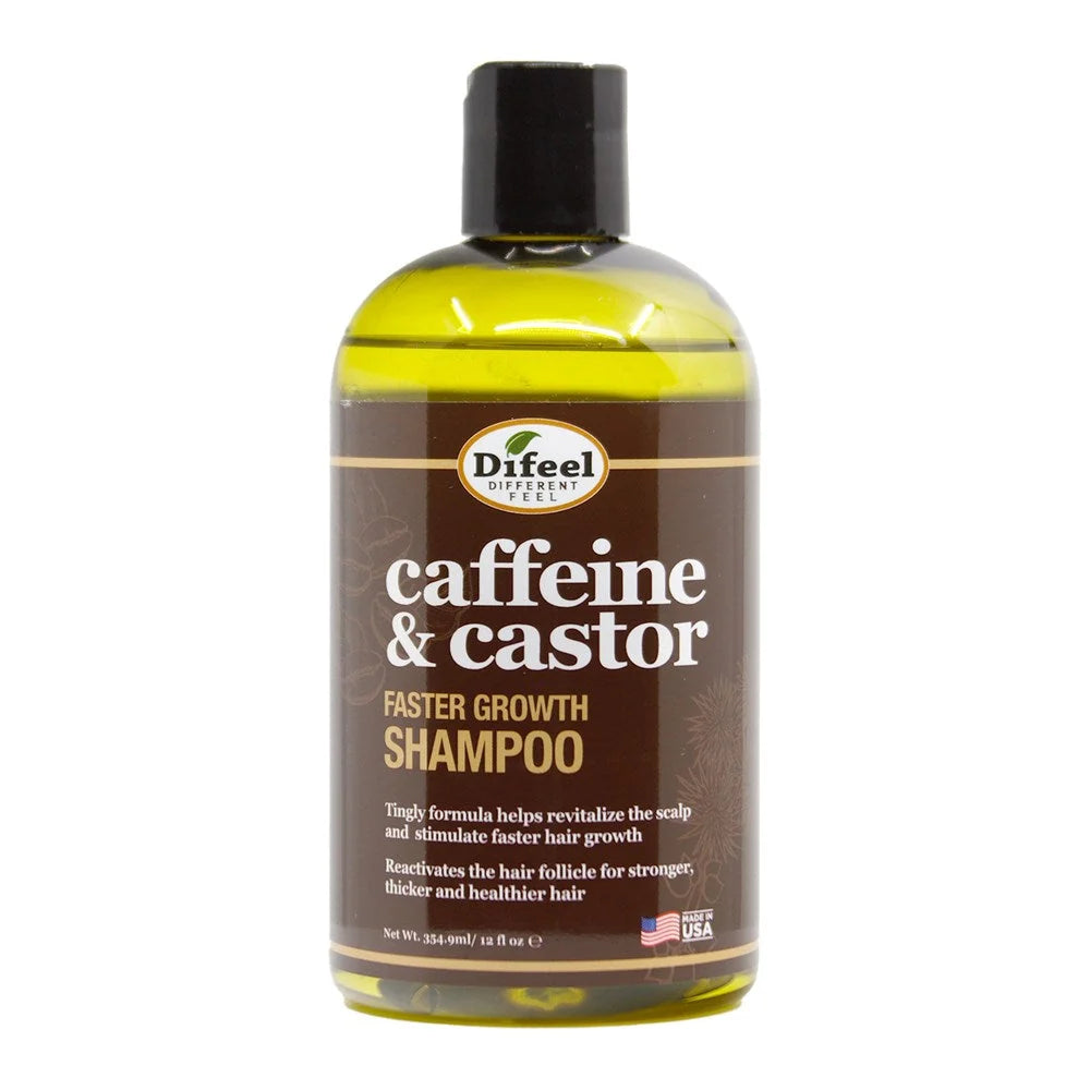 Difeel Caffeine & Castor Faster Growth Shampoo 355 ml
