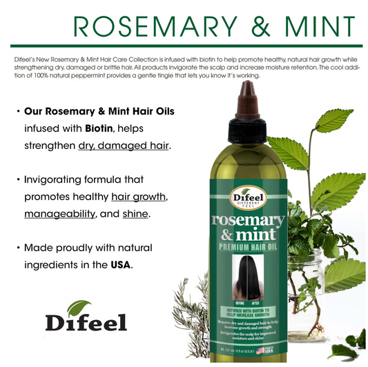 Difeel Rosemary And Mint Premium Hair Oil With Biotin