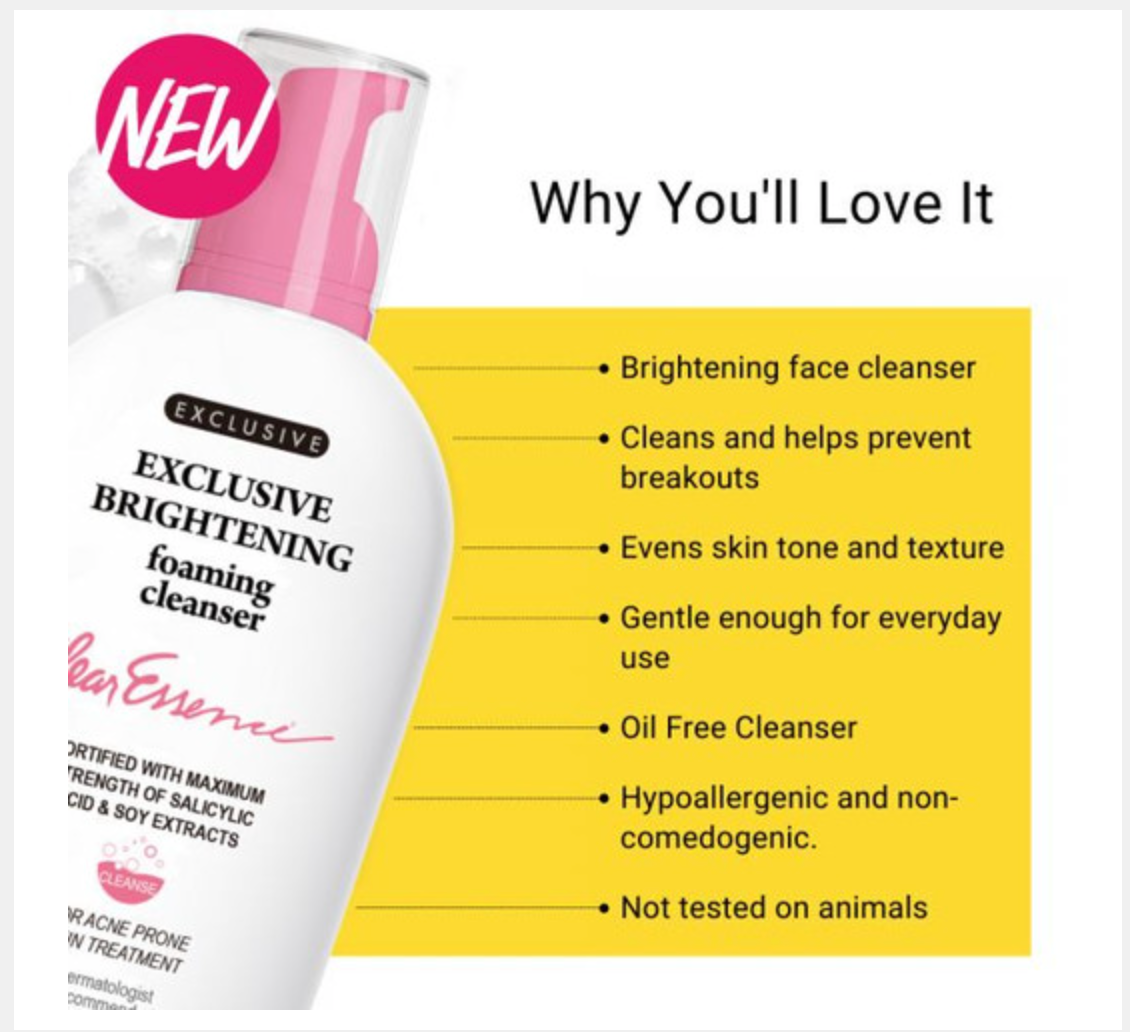 Exclusive Clear Essence Exclusive Brightening Foaming Cleanser