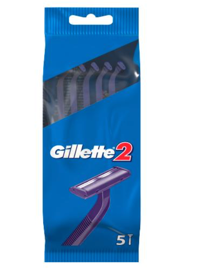 GILLETTE 2 DISPOSABLE RAZORS 5S