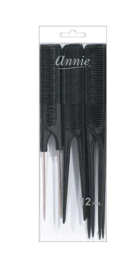 Annie 12 pcs Pin & Rat Tail Comb Combo - no:94