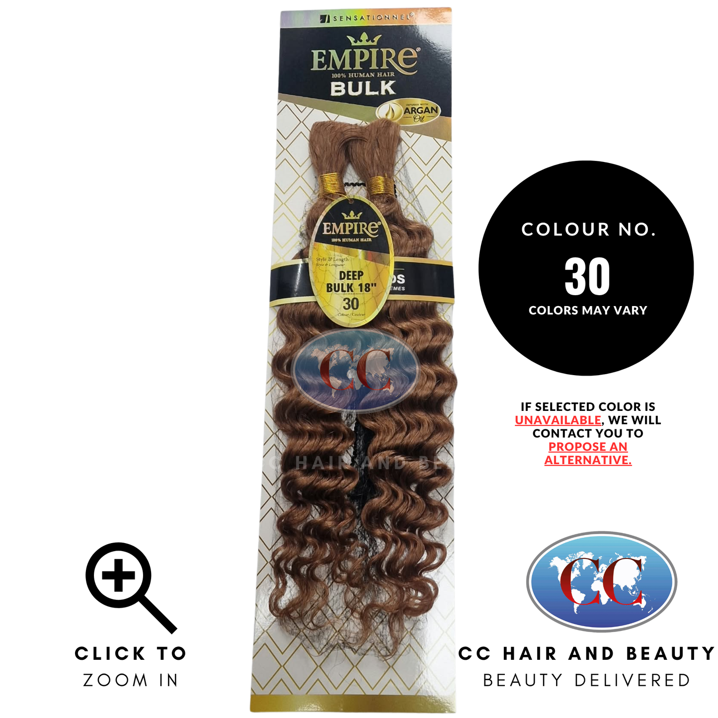 Sensationnel Empire Bulk Hair Braiding Deep Bulk Human Hair Boho Braids 18"  - 30
