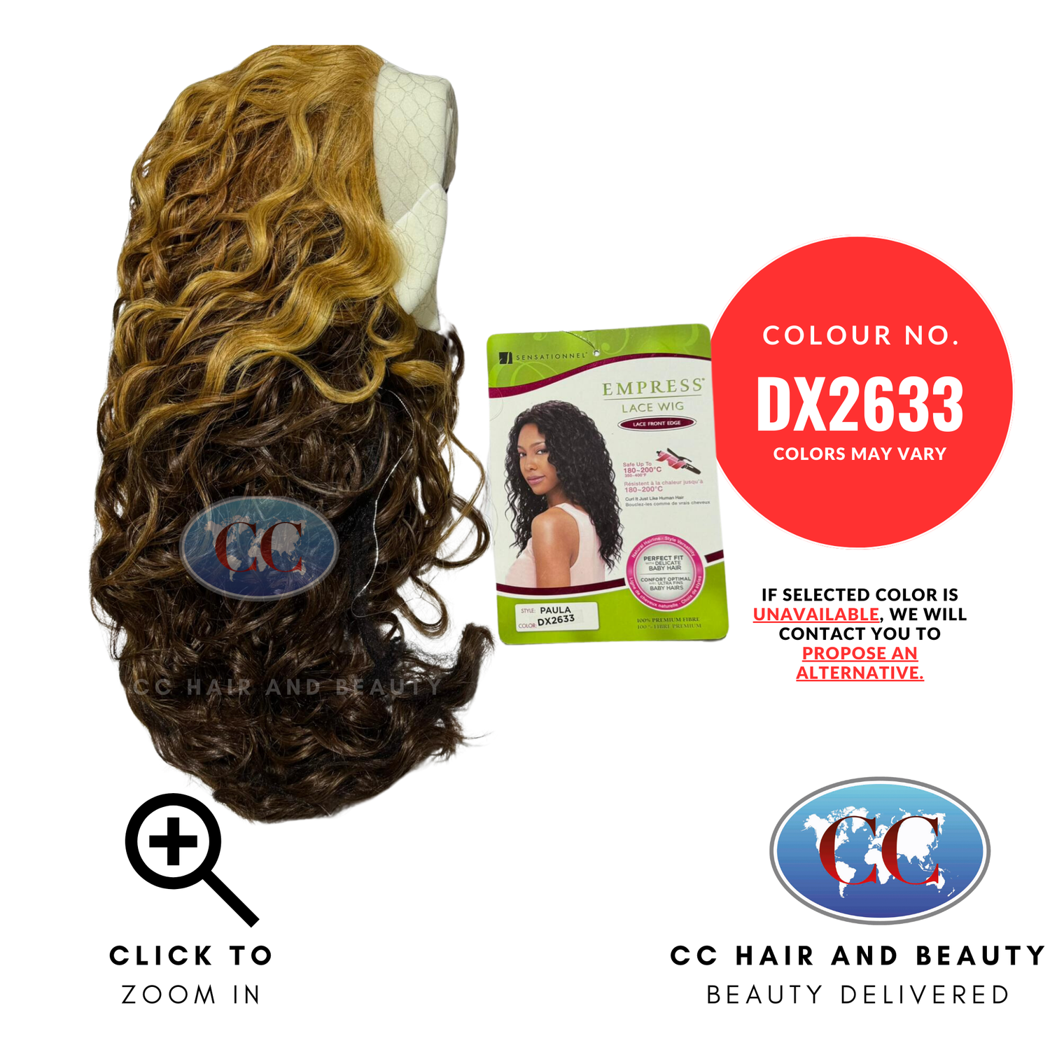 Sensationnel Empress Lace Wig - Paula-Colour DX2633