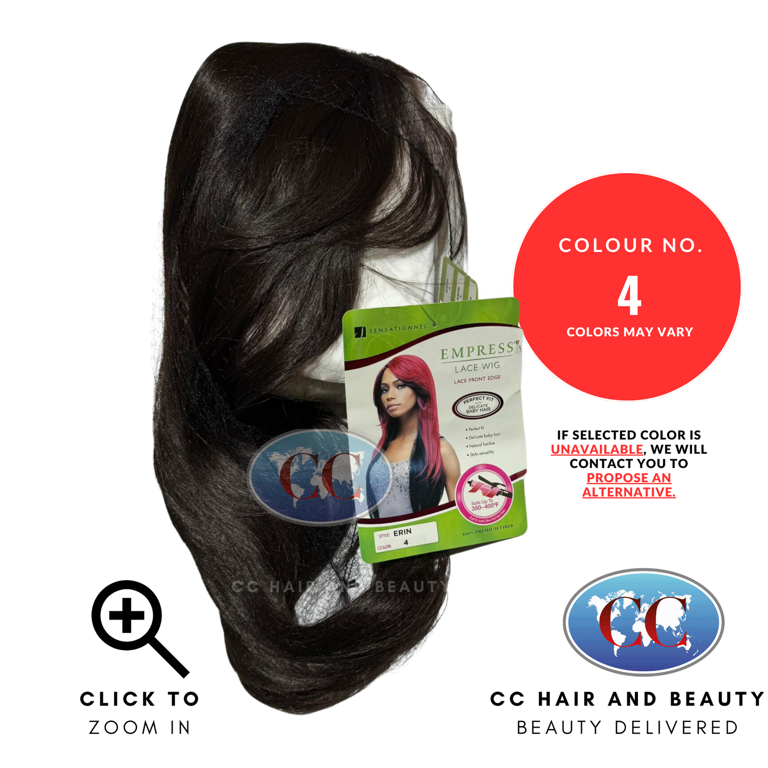 Sensationnel Synthetic Empress Lace Front Wig - Erin-Colour 4