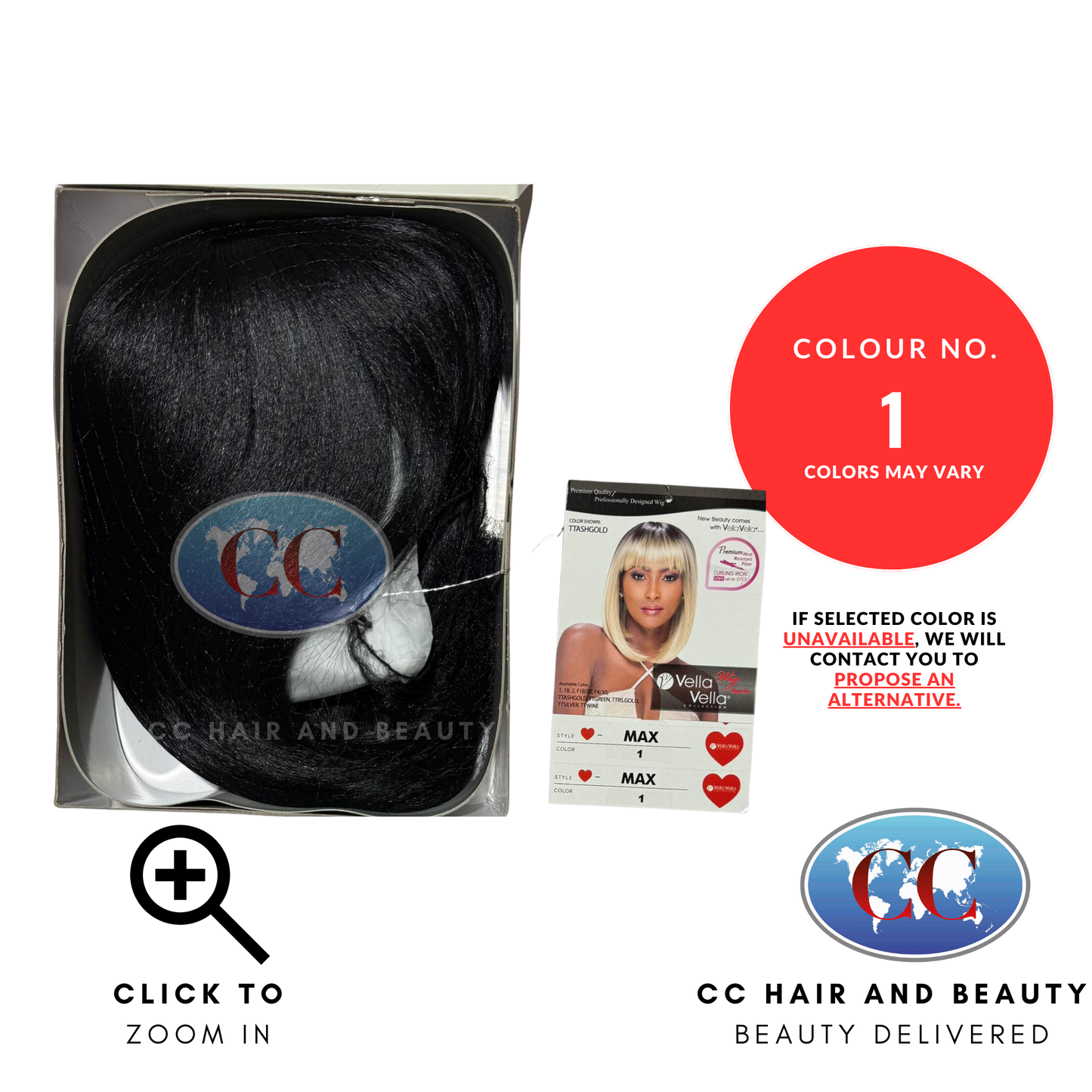 Sensual Vella Vella Collection Synthetic Full Wig - Max-Colour 1