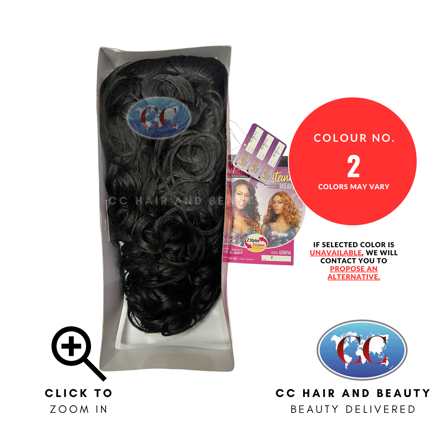 Sesationnel Instant Weave Synthetic Hair Half Wig - Geneva - 2