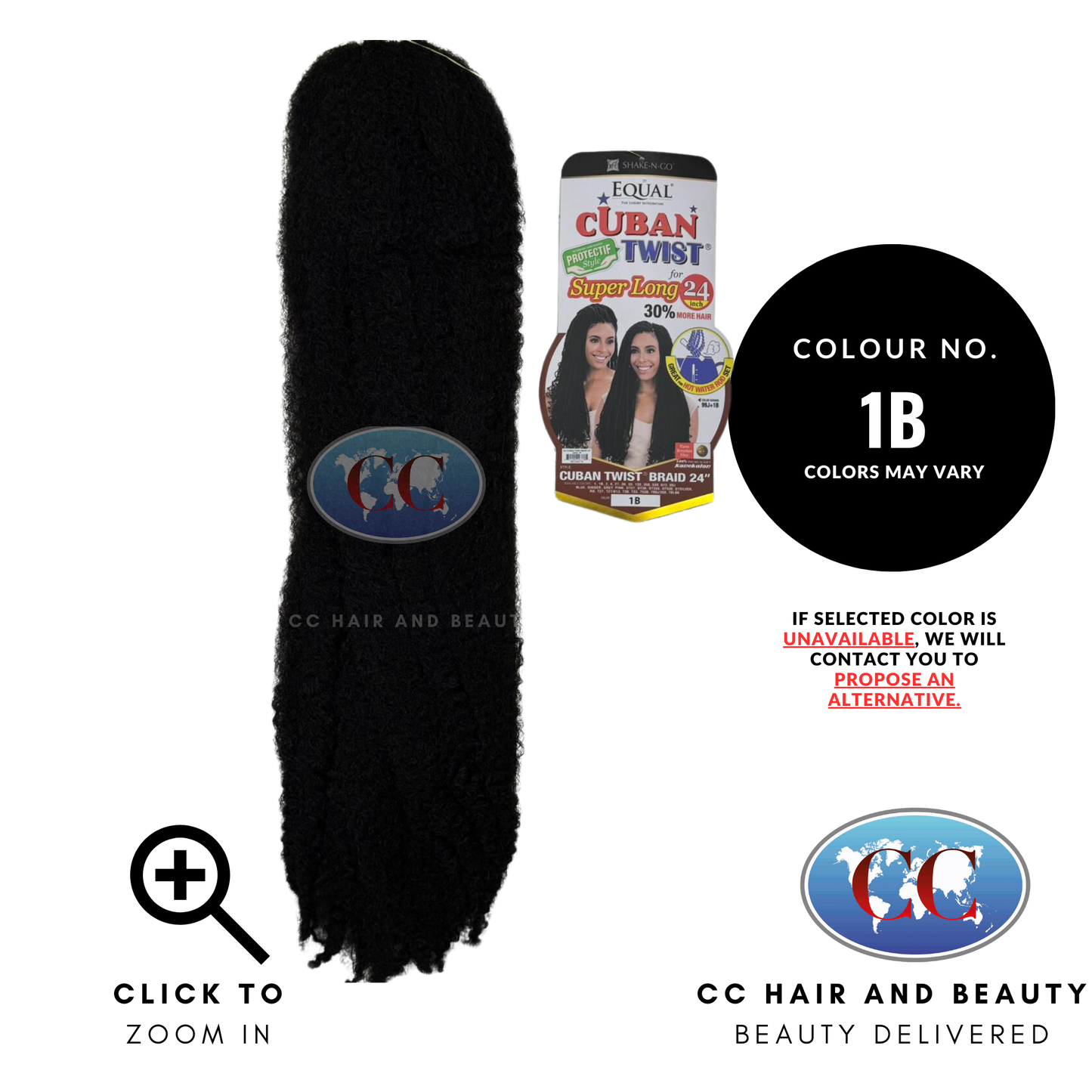 Shake-N-Go Double Strand Style Cuban Twist 24"-Colour 1B