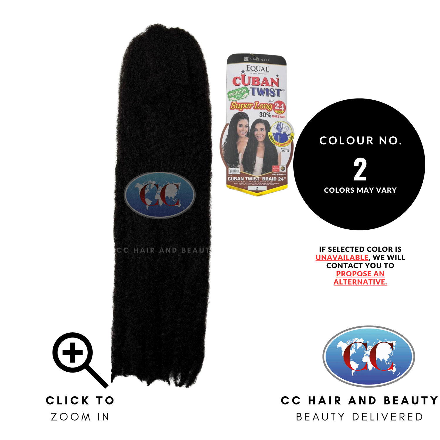 Shake-N-Go Double Strand Style Cuban Twist 24"-Colour 2