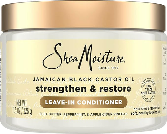 Shea Moisture Jamaican Black Castor Oil Strengthen & Restore Leave In Conditioner 11 oz