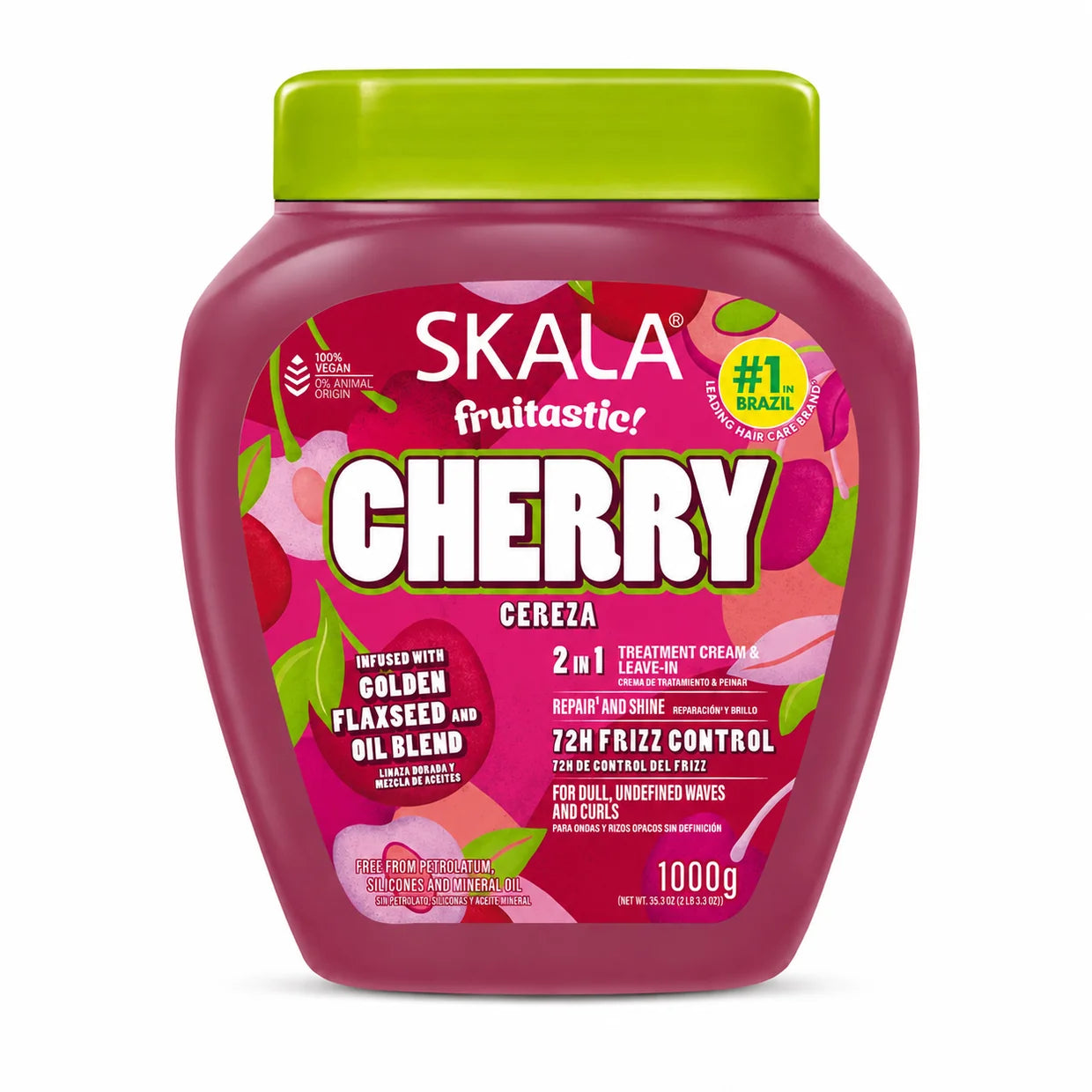 Skala Fruitastic Cherry 2 In 1 Hair Treatment Cream + Leave In  35.2 Oz