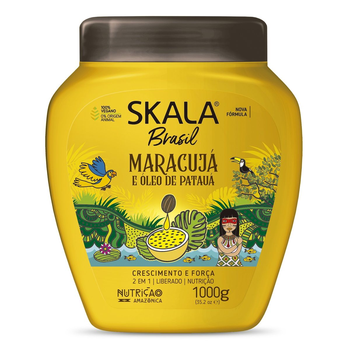 Skala Passion Fruit Hair Treatment Cream And Conditioner - 1000ml - 7897042013227