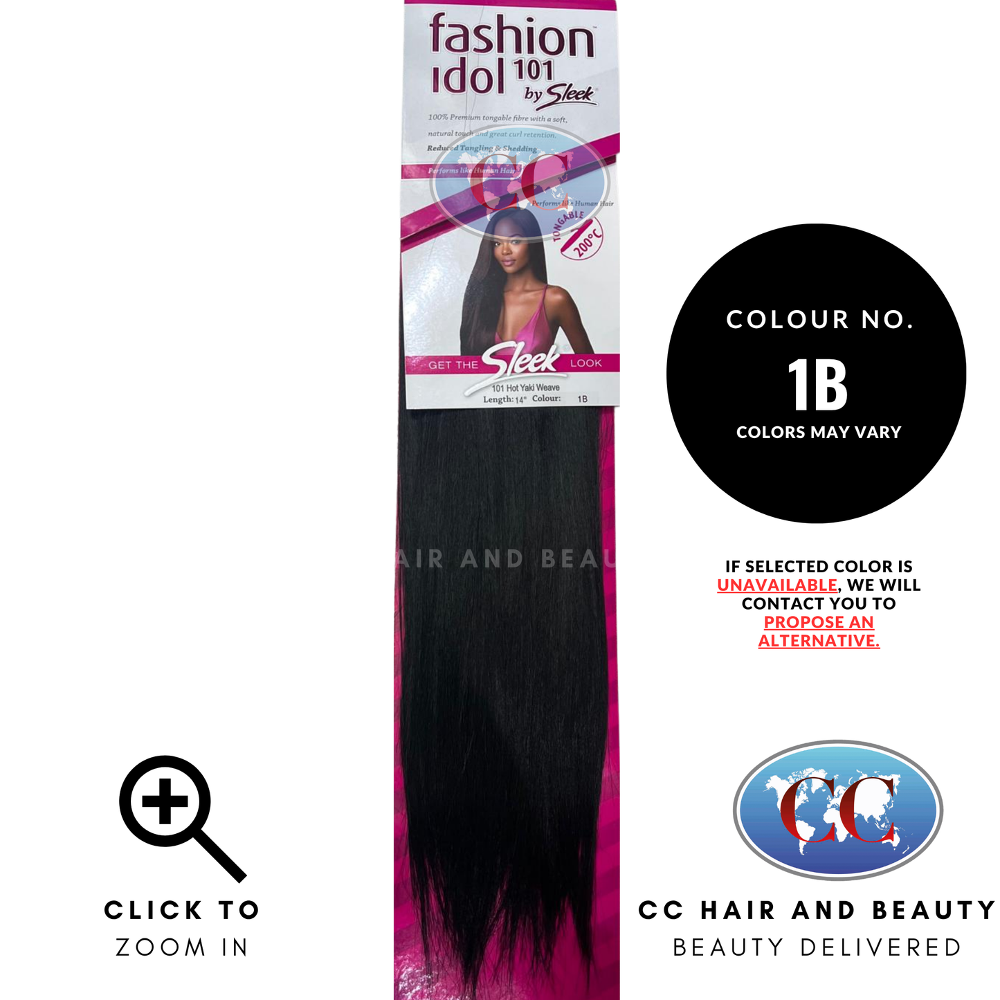 Sleek Fashion Idol 101 Hot Yaki Weave 14"- 1B