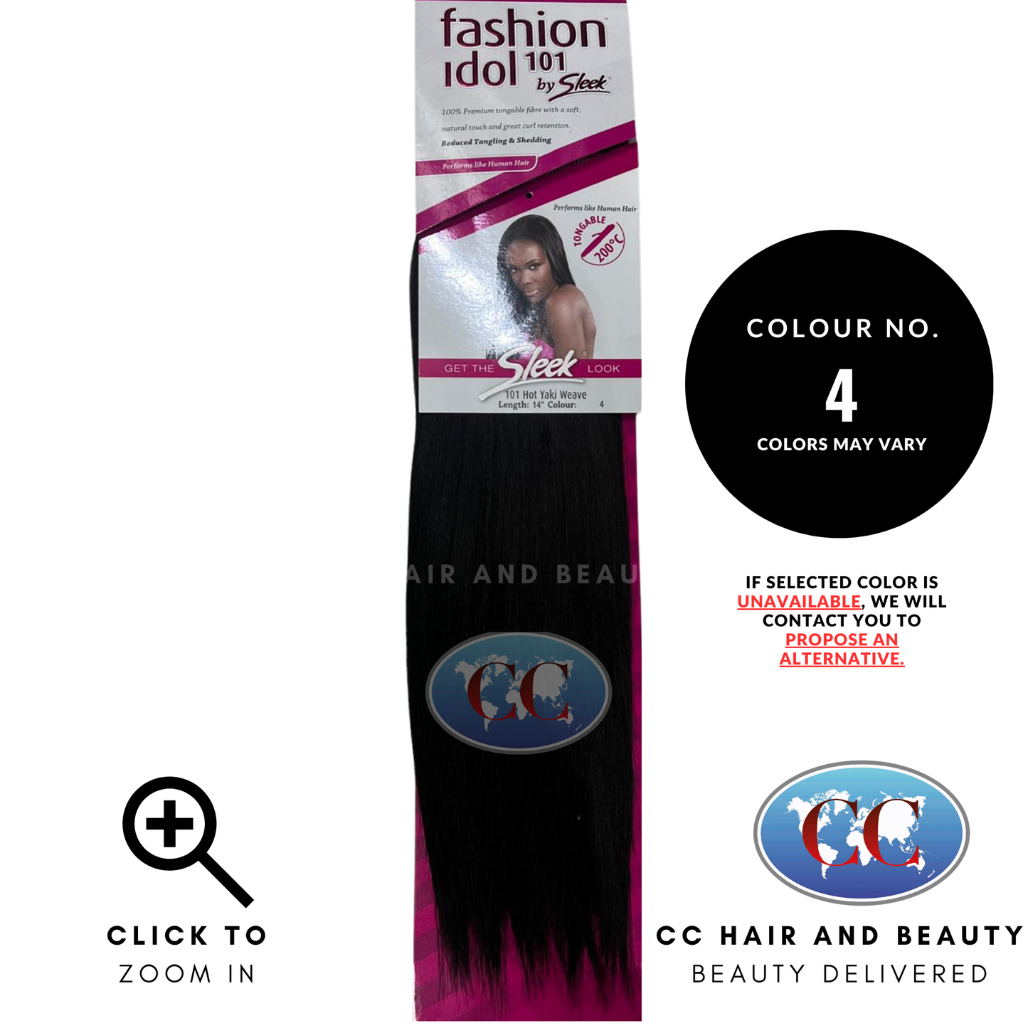 Sleek Fashion Idol 101 Hot Yaki Weave 14"- 4