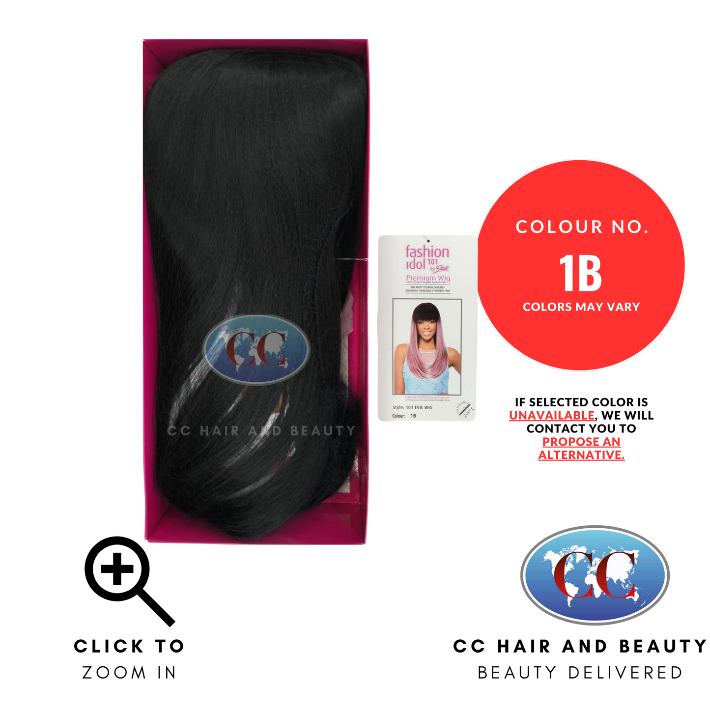 Sleek Fashion Idol 101 Premium Wig - Evie Wig-Colour 1B