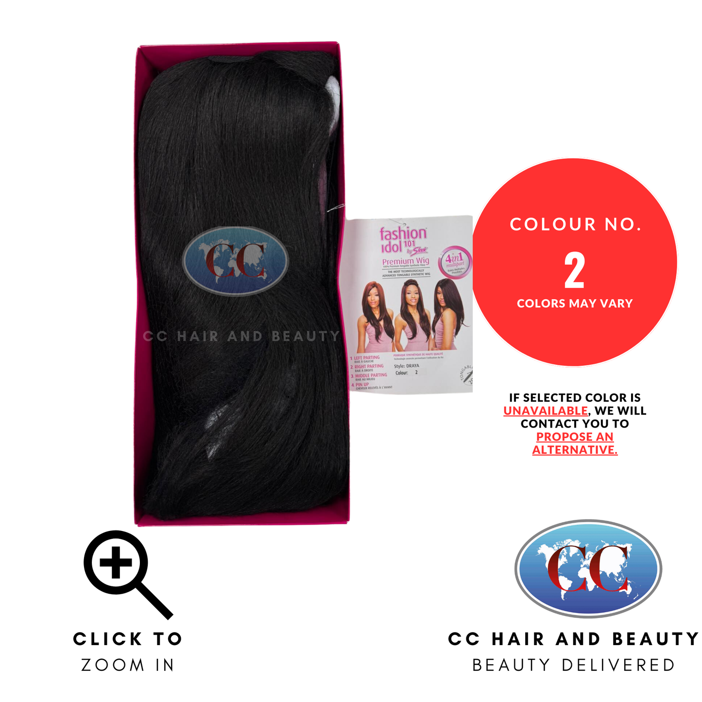 Sleek Fashion Idol Lace Wig - Draya Wig-Colour 2