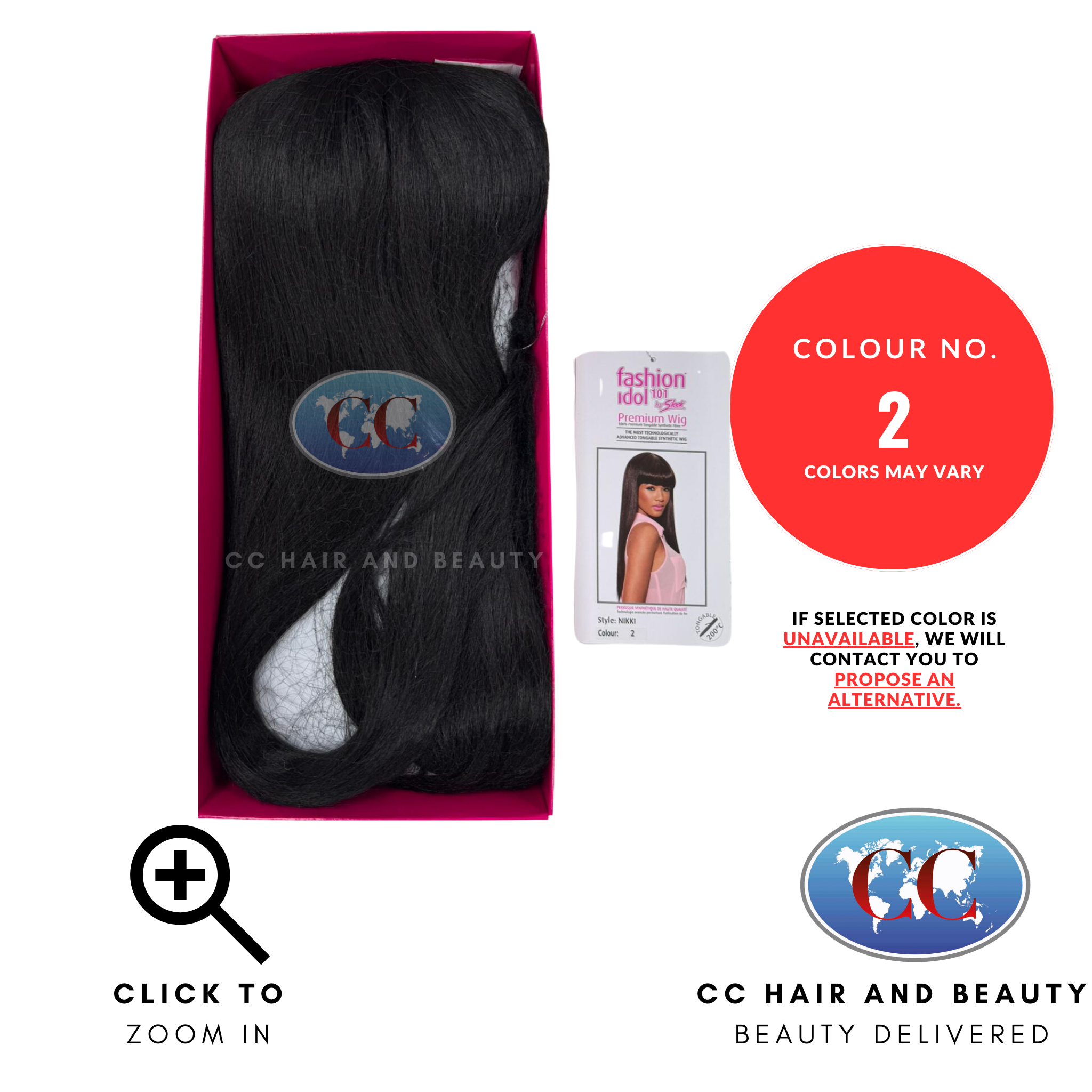 Sleek Fashion Idol Lace Wig - Nikki Wig-Colour 2