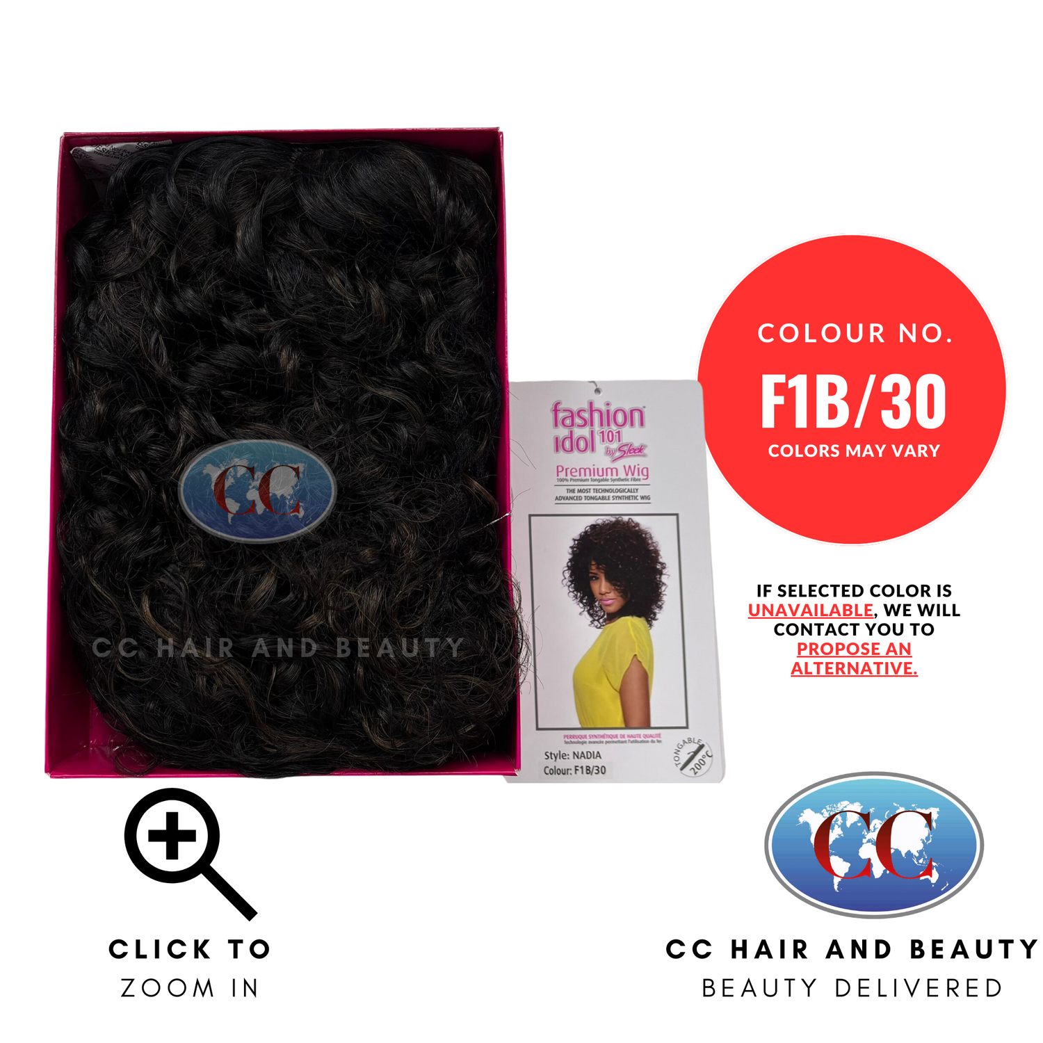 Sleek Fashion Idol Synthetic Hair Premium Wig - Nadia Wig-Colour F1B/30