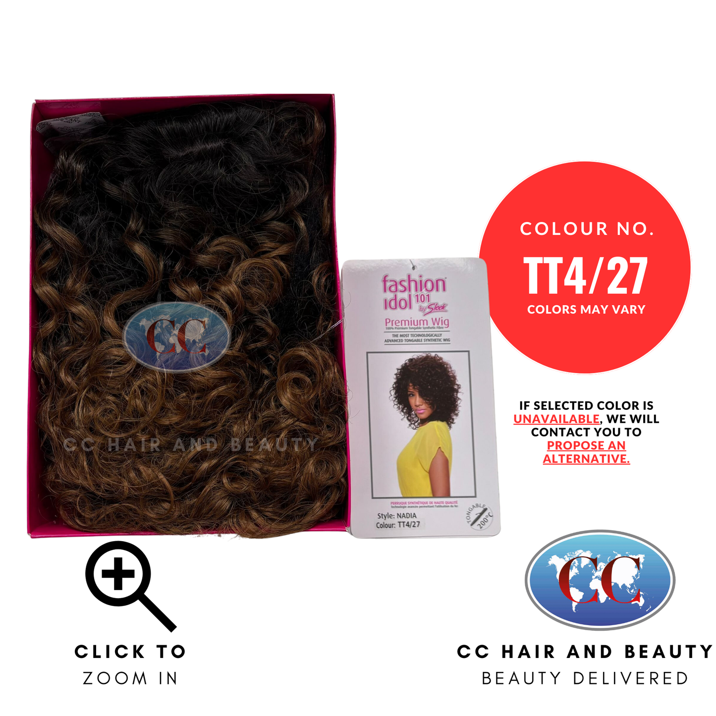 Sleek Fashion Idol Synthetic Hair Premium Wig - Nadia Wig-Colour TT4/27