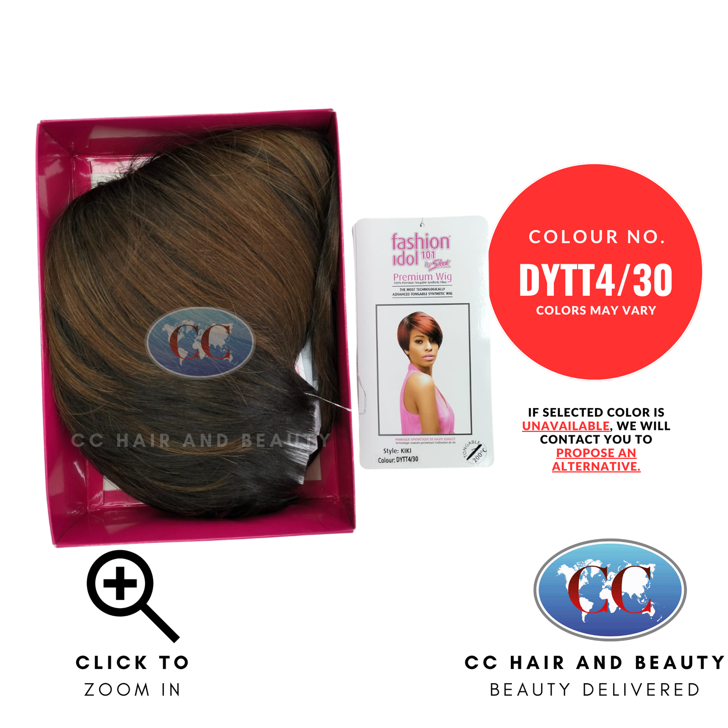 Sleek Fashion Idol Synthetic Premium Wig - Kiki-Colour DYTT4/30