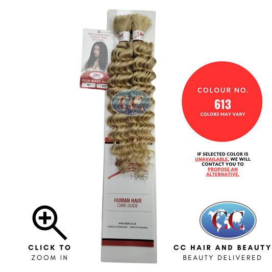 Sleek Hair 100% Human Hair Deep Wave Bulk 18", 20", 22", 24"