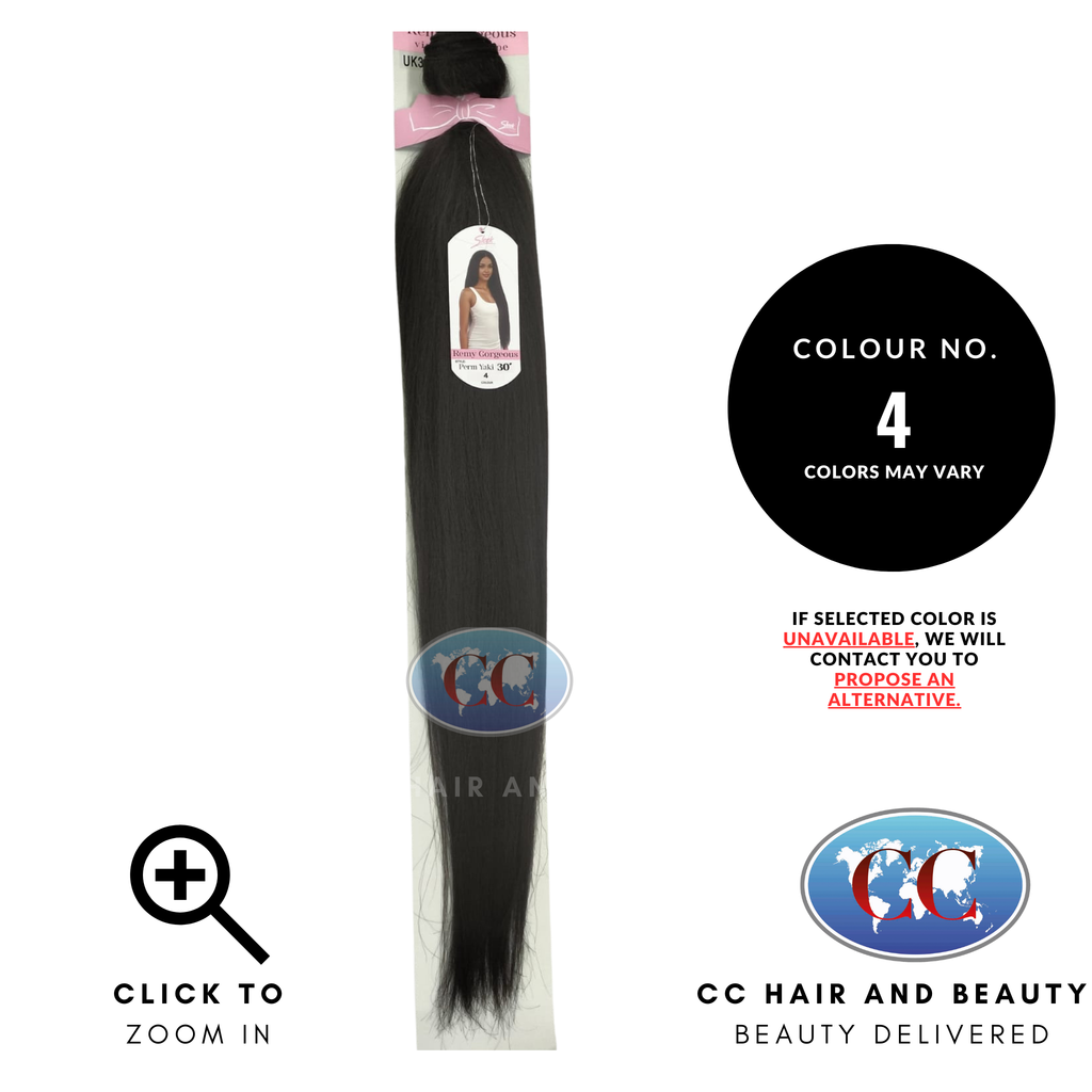 Sleek Hair Remy Gorgous Perm Yaki 30''- colour 4