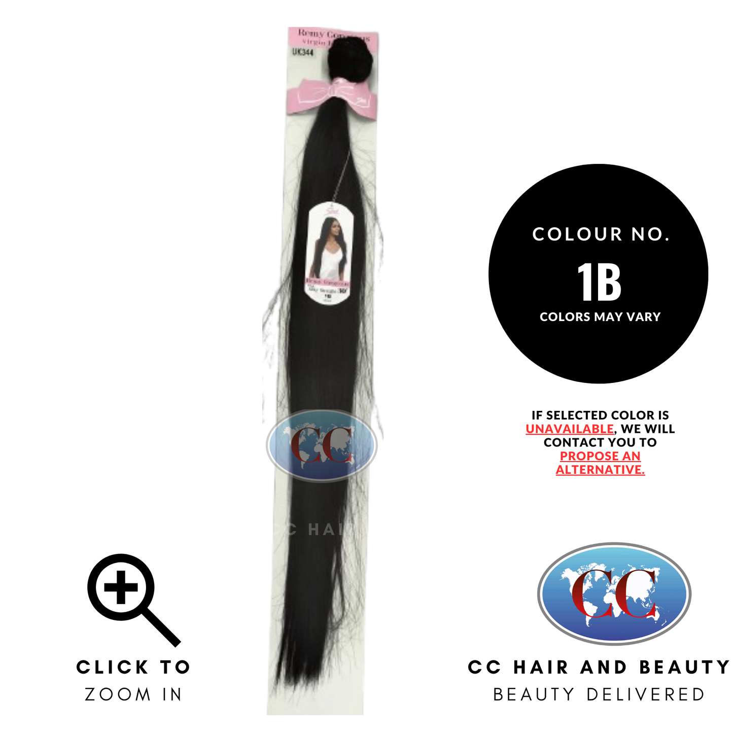 Sleek Hair Remy Gorgous Siky Straight- colour 1B