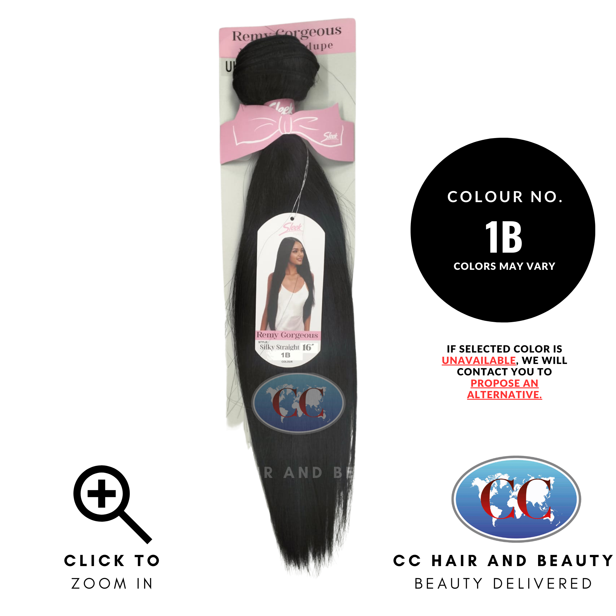 Sleek Hair Remy Gorgous Siky Straight 16''- colours 1B