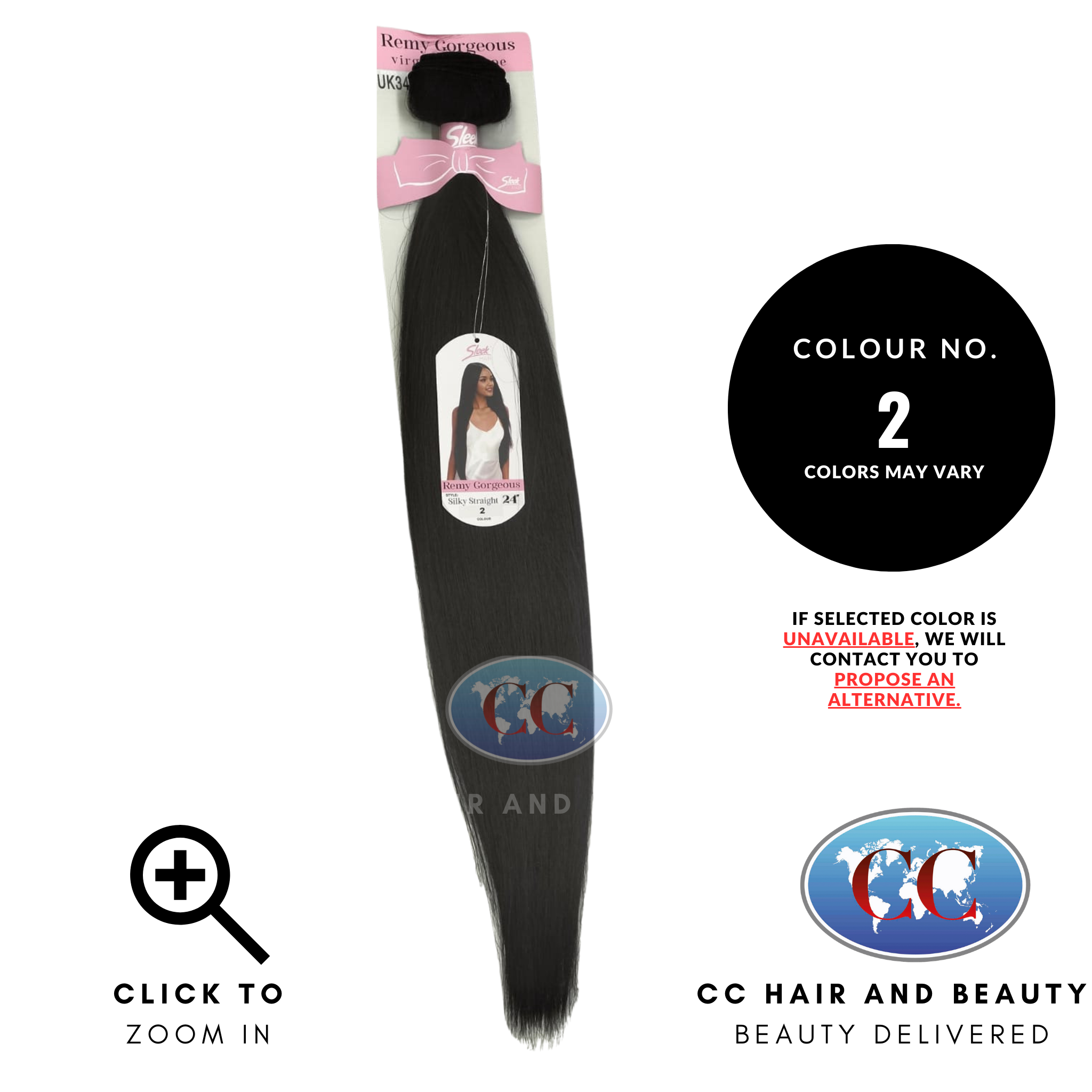 Sleek Hair Remy Gorgous Siky Straight 24''- colours 2