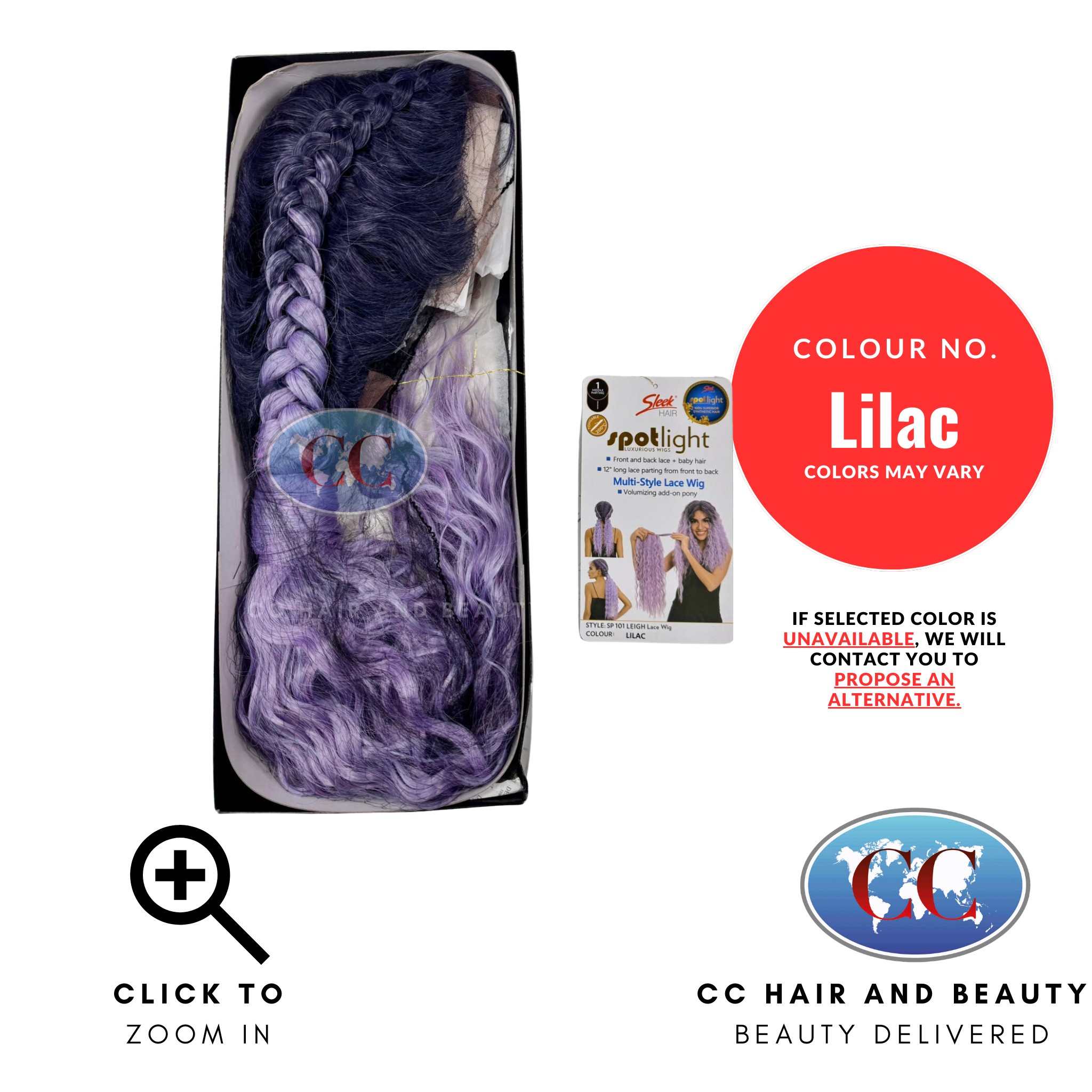 Sleek Hair Spotlight Luxurious Lace Wig - Leigh Wig-Colour Lilac