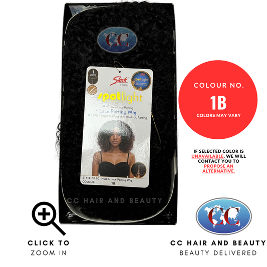 Sleek Hair Spotlight Luxurious Wig 100% Superior Synthetic Hair Lace Wig  - Style : Nola - 1B