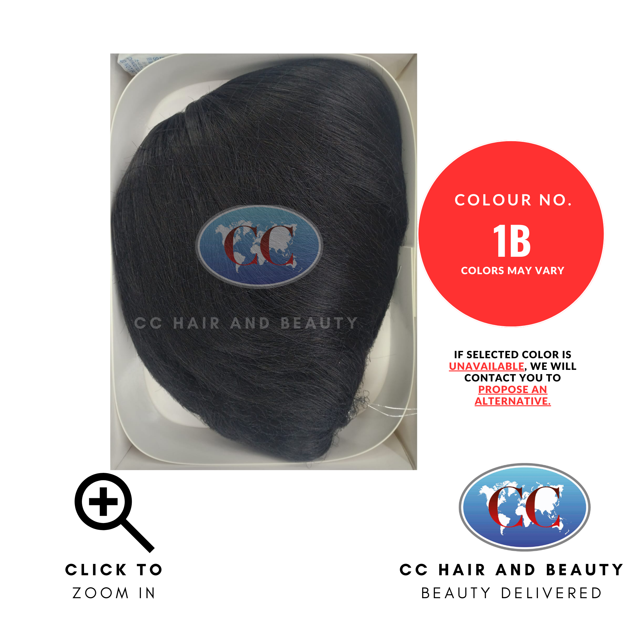 Sleek Human Hair Wig Fashion - Chanelle Wig-Colour 1B