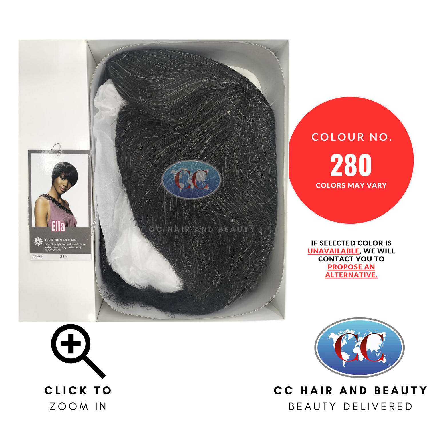 Sleek Human Hair Wig Fashion - Ella Wig-Colour 280