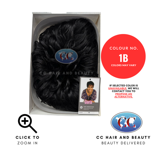 Sleek Human Hair Wig Fashion - Gloria Wig-Colour 1B