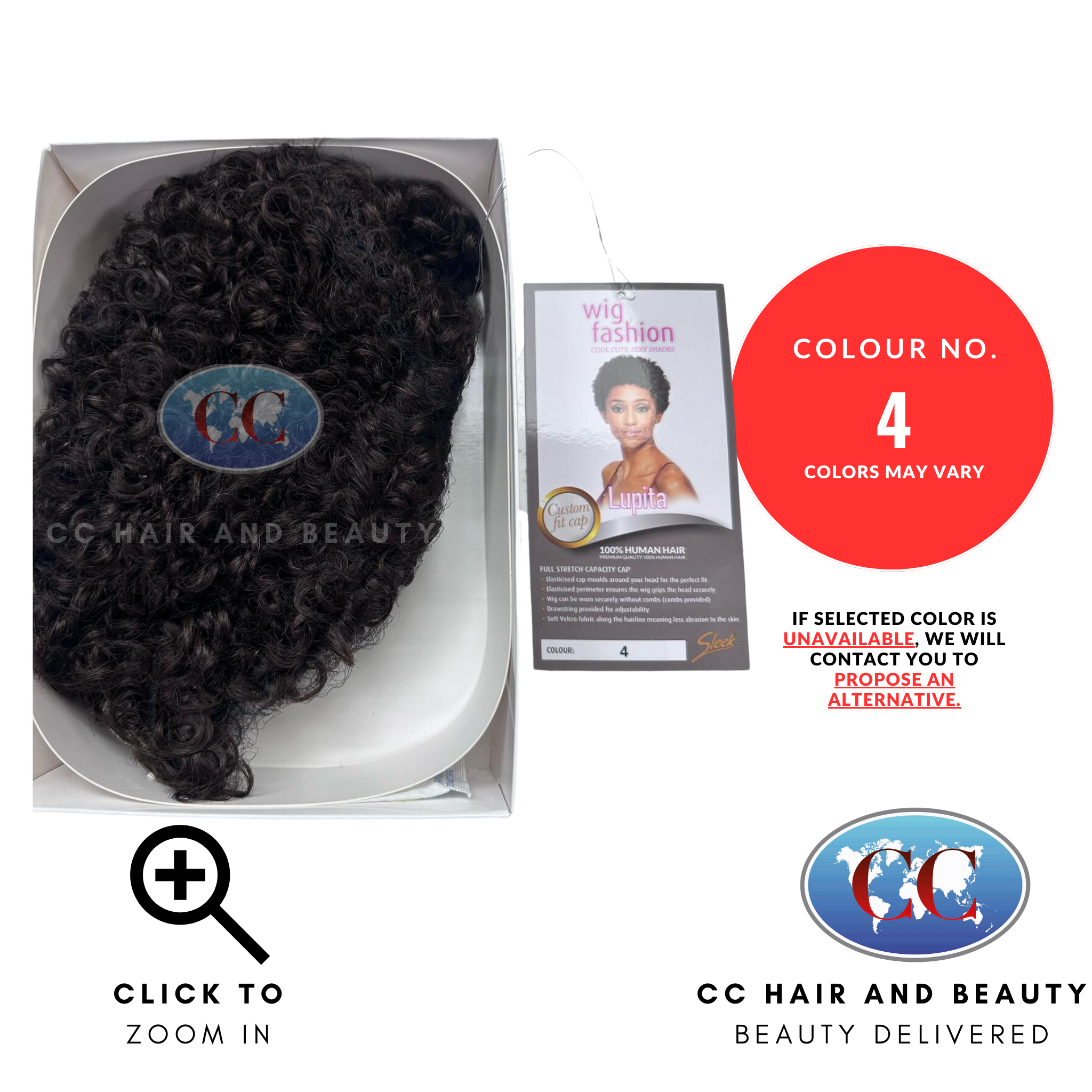 Sleek Human Hair Wig Fashion - Lupita Wig